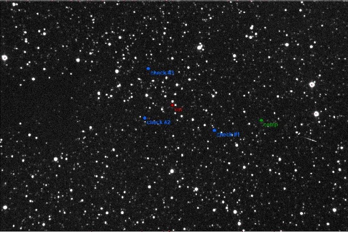Chart - V1305 Cyg, JD 2458350.29604