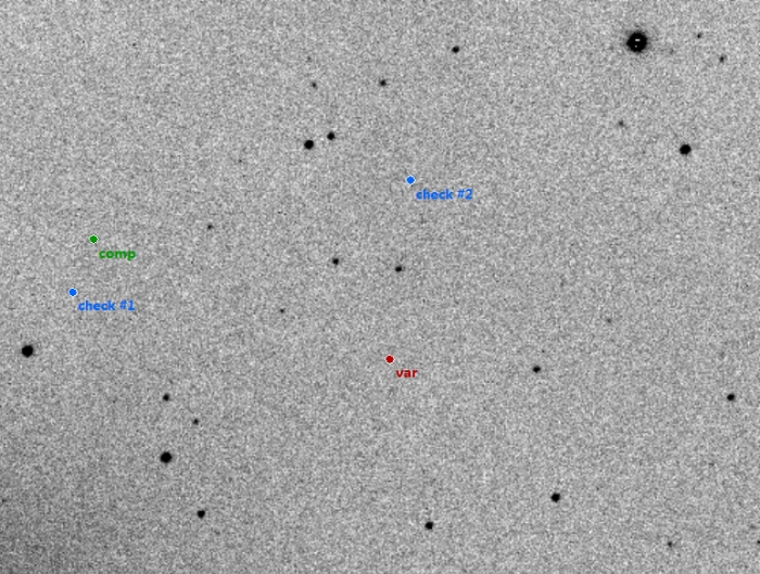 Chart - V0342 UMa, JD 2458232.31942