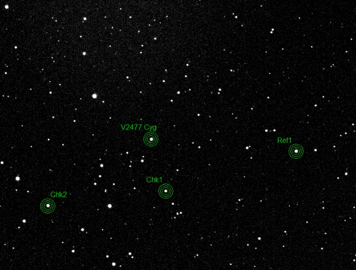 Chart - V2477 Cyg, JD 2458394.39855