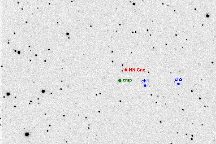 Chart - HN Cnc, JD 2458575.34069