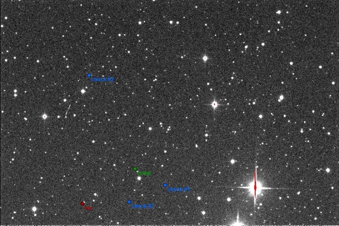 Chart - ASASSN-V J213240.68+664542.3, JD 2458594.43558