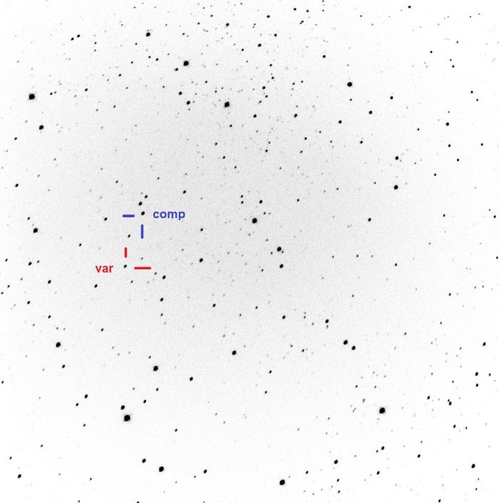 Chart - V1107 Cas, JD 2458741.26505