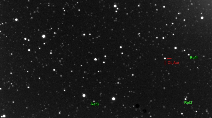 Chart - CL Aur, JD 2458499.23935