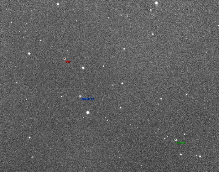 Chart - V0349 Dra, JD 2458949.28528