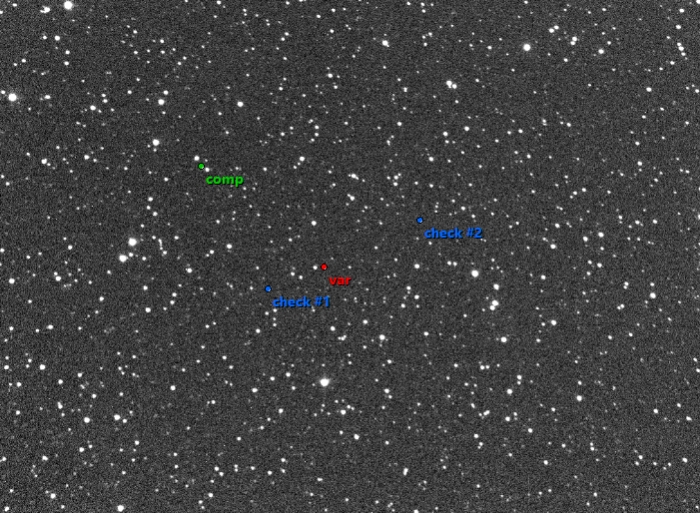 Chart - HY Lyr, JD 2458973.31196