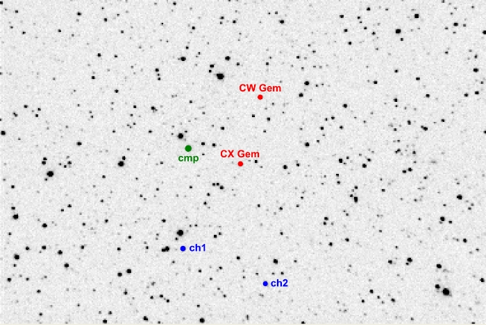 Chart - CW Gem, JD 2455601.22315