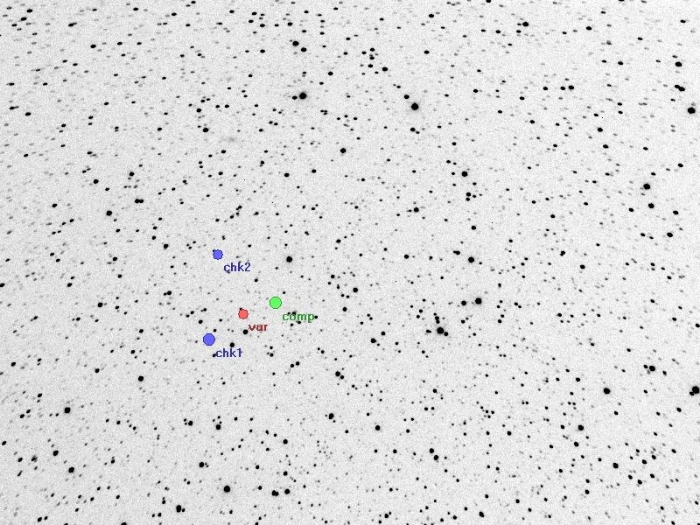 Chart - V1338 Her, JD 2459001.37369