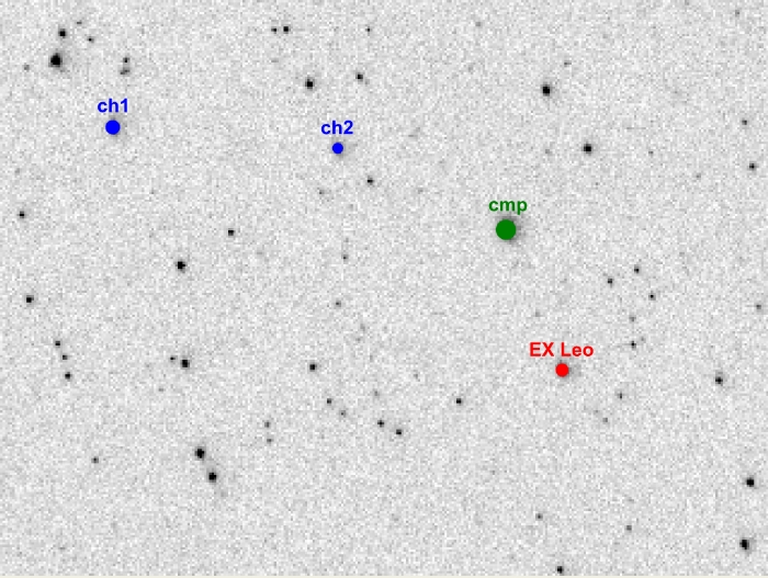 Chart - EX Leo, JD 2455621.38723