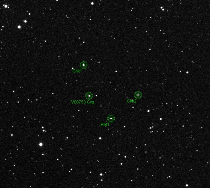 Chart - V0753 Cyg, JD 2459166.20461