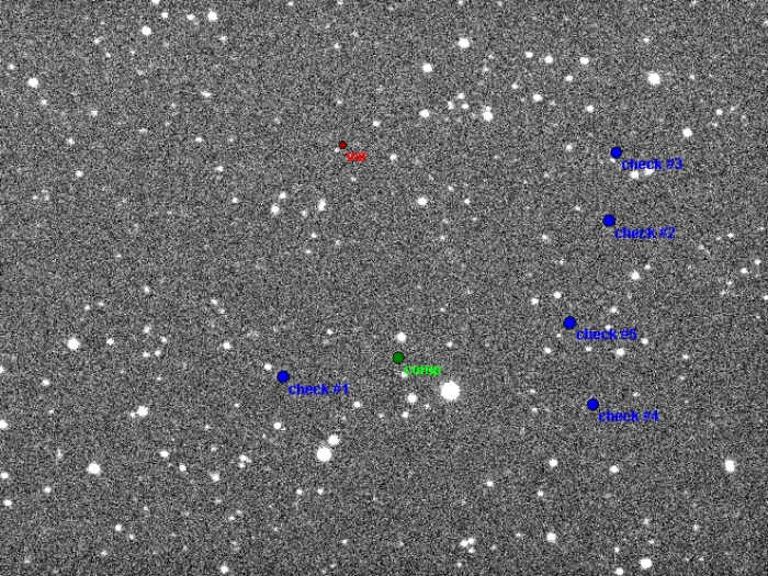 Chart - V0673 Lyr, JD 2455671.39502