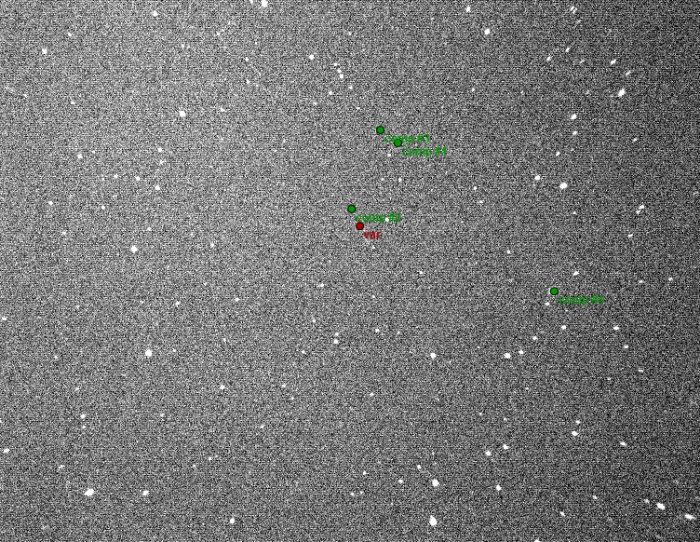 Chart - AX Dra, JD 2459613.42807