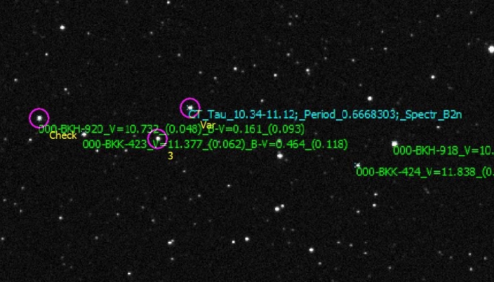 Chart - CT Tau, JD 2459632.41679