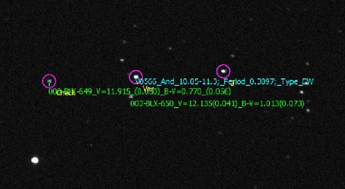 Chart - V0566 And, JD 2459639.22930