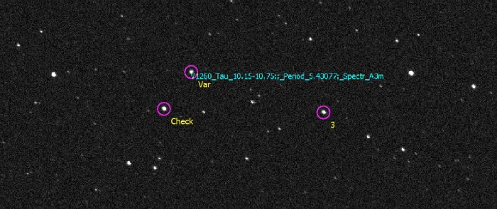 Chart - V1260 Tau, JD 2459658.31743
