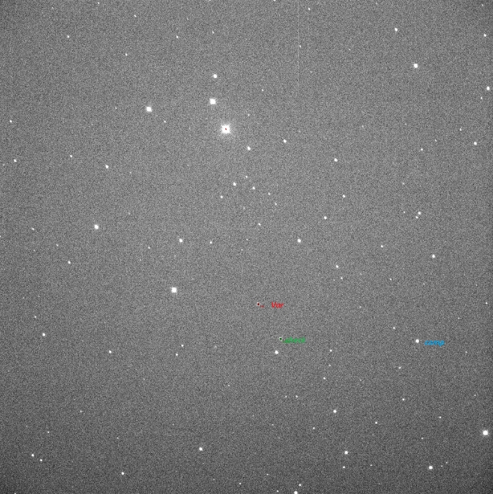 Chart - PZ UMa, JD 2459666.28201