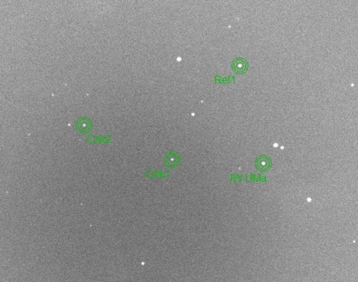 Chart - IW UMa, JD 2459619.47314