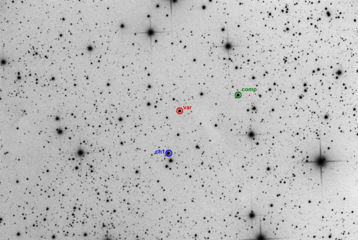 Chart - V1107 Cas, JD 2459889.38999