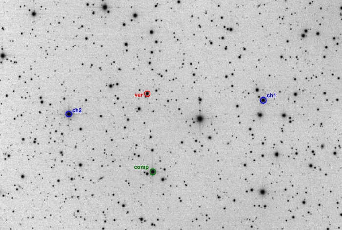 Chart - V1333 Her, JD 2460111.36265