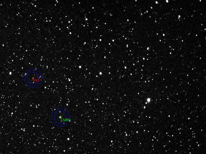 Chart - V1031 Cep, JD 2460120.35189