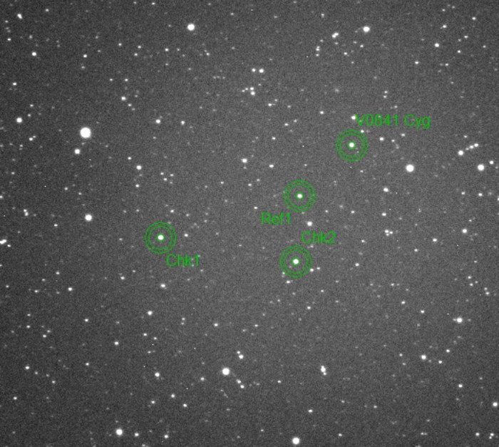 Chart - V0841 Cyg, JD 2460217.24352