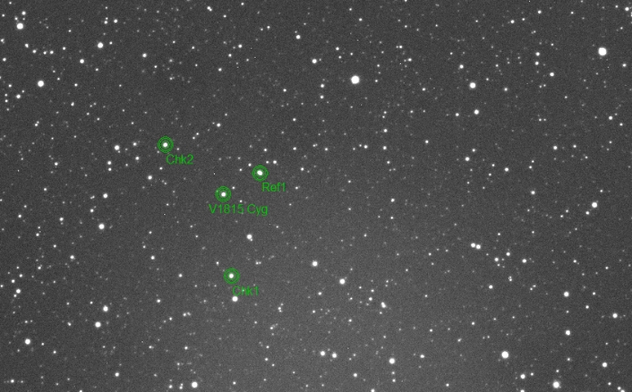 Chart - V1815 Cyg, JD 2460274.22683