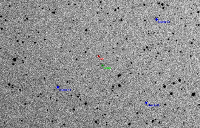 Chart - HY Lyr, JD 2455724.39324