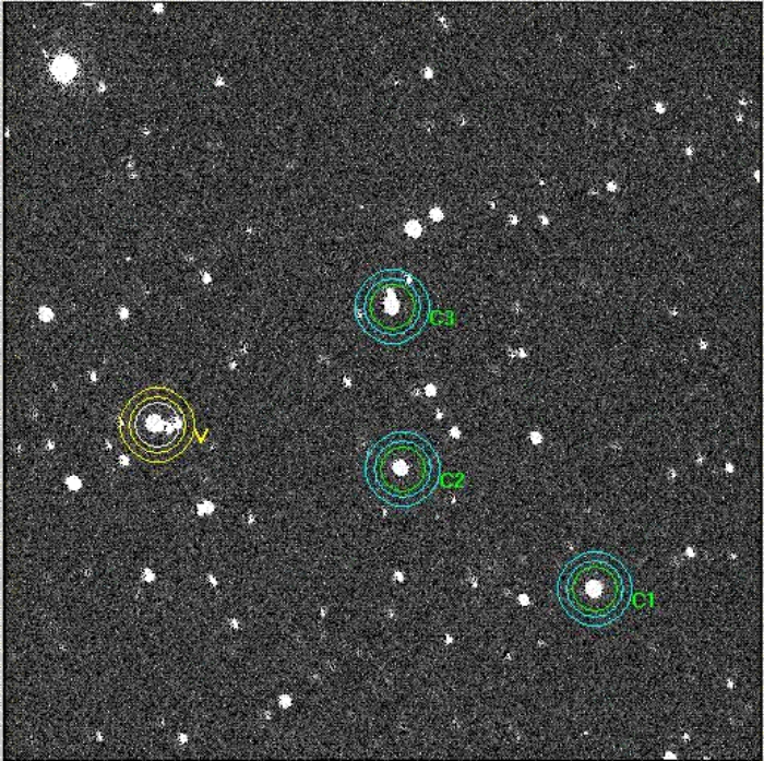 Chart - WASP-3, JD 2454923.12872