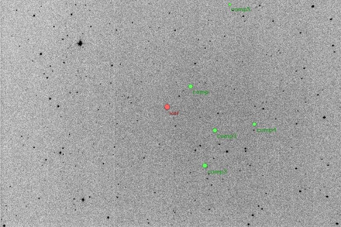 Chart - WASP-14, JD 2454950.35212