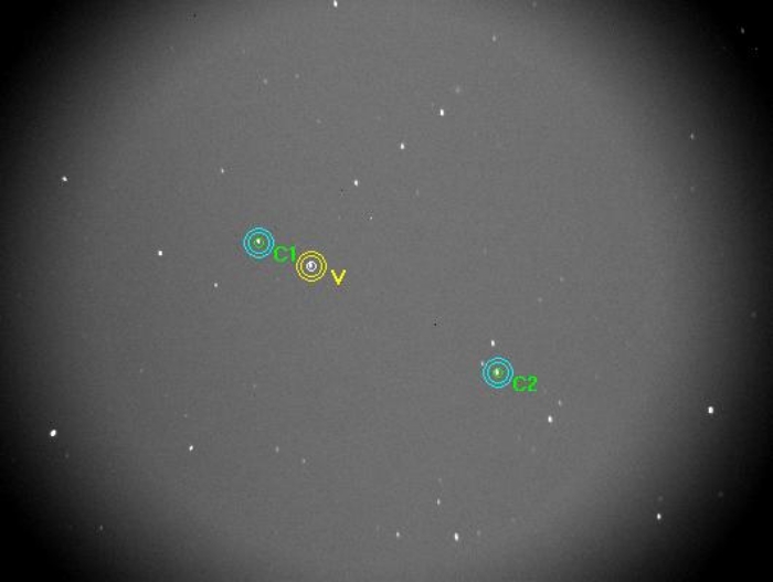 Chart - HAT-P-12, JD 2454955.58300