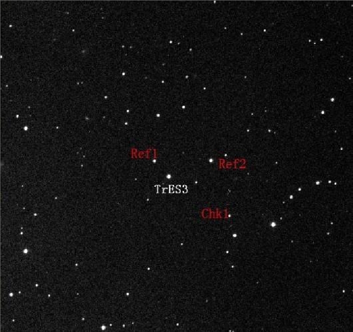 Chart - TrES-3, JD 2454993.08900