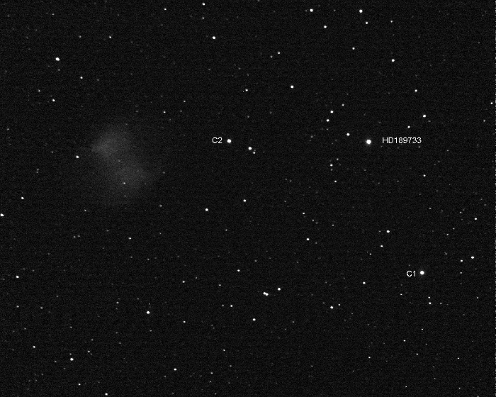 Chart - HD189733, JD 2455124.66200