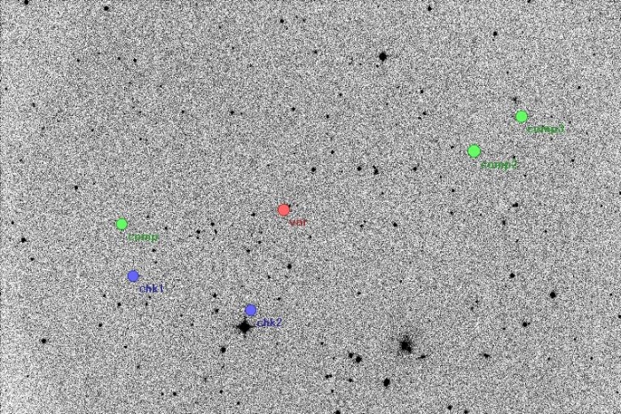 Chart - WASP-13, JD 2455192.34687