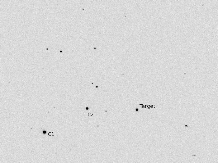 Chart - WASP-16, JD 2455385.86466