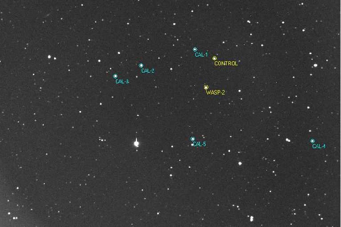 Chart - WASP-2, JD 2455405.34496