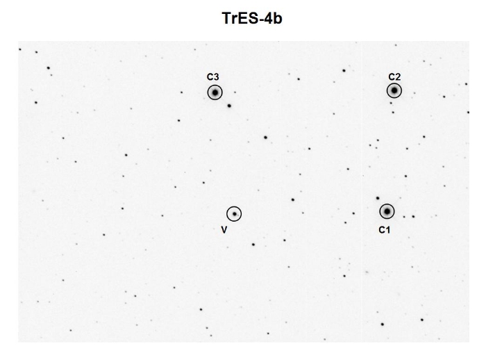 Chart - TrES-4, JD 2455410.70698