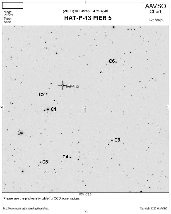 Chart - HAT-P-13, JD 2455476.83134