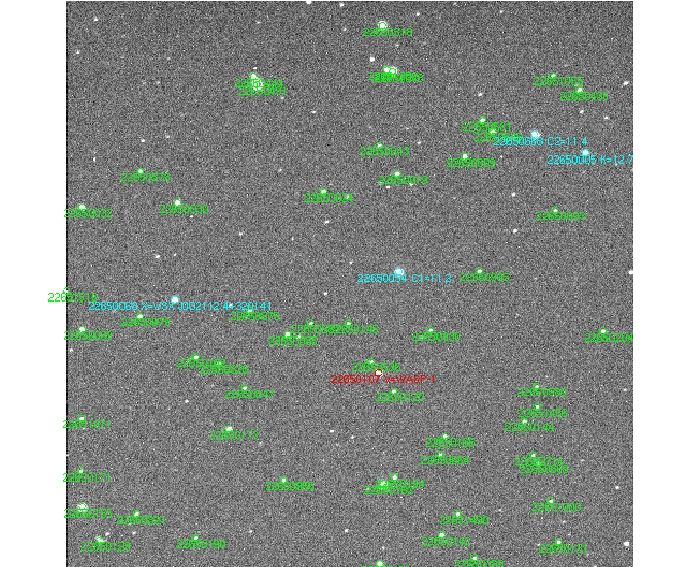 Chart - WASP-1, JD 2455507.53714