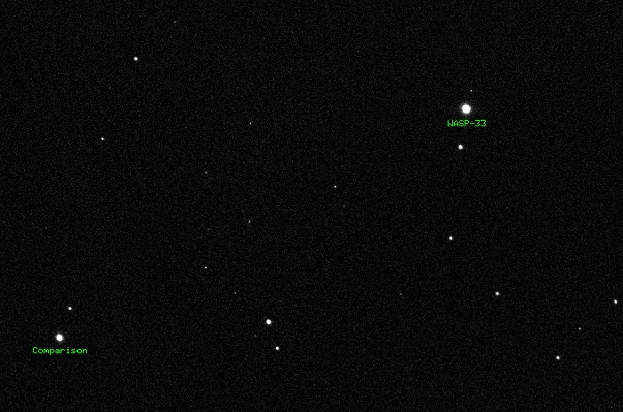 Chart - WASP-33, JD 2455495.24072