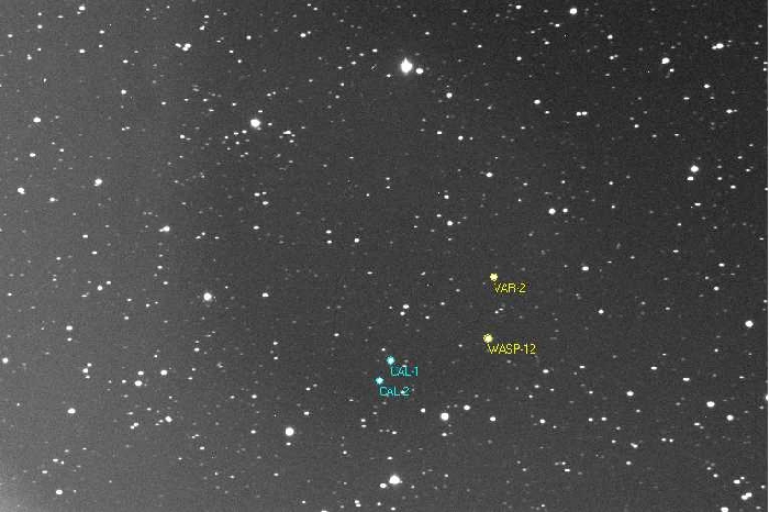 Chart - WASP-12, JD 2455577.26002