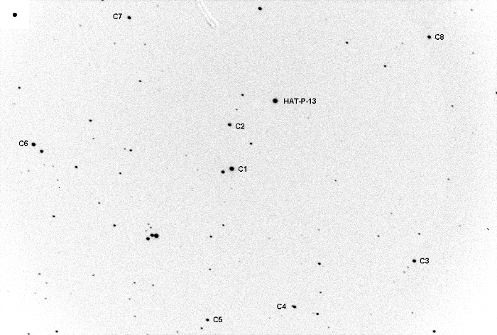 Chart - HAT-P-13, JD 2455511.79214