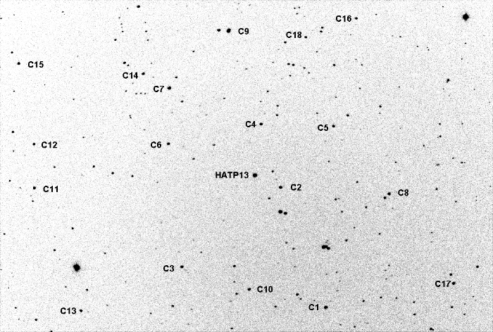 Chart - HAT-P-13, JD 2455657.62834