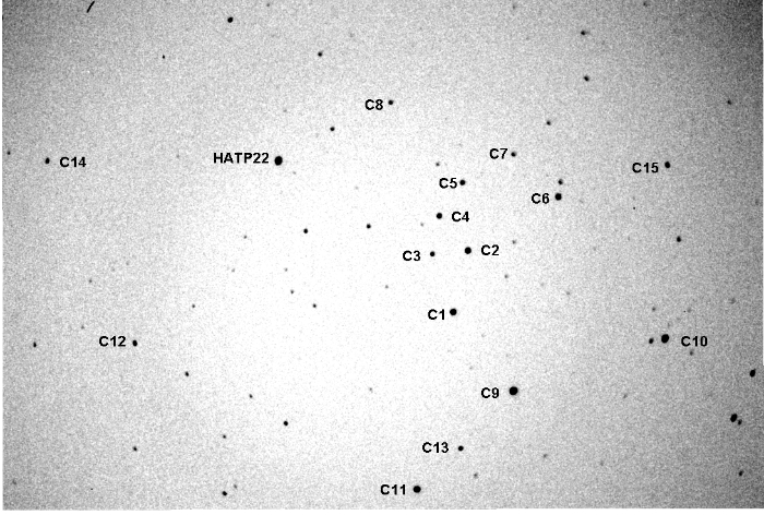 Chart - HAT-P-22, JD 2455694.66087