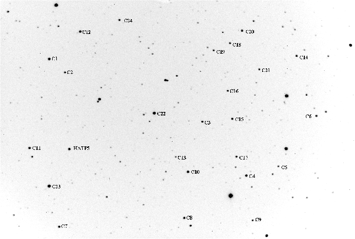Chart - HAT-P-5, JD 2455783.70556