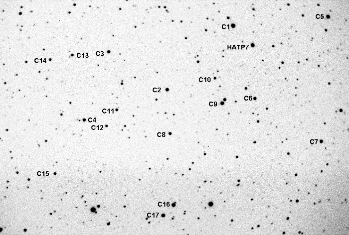 Chart - HAT-P-7, JD 2455787.65083