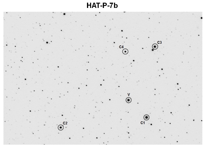 Chart - HAT-P-7, JD 2455809.66051
