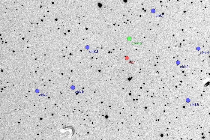 Chart - WASP-1, JD 2455850.21312