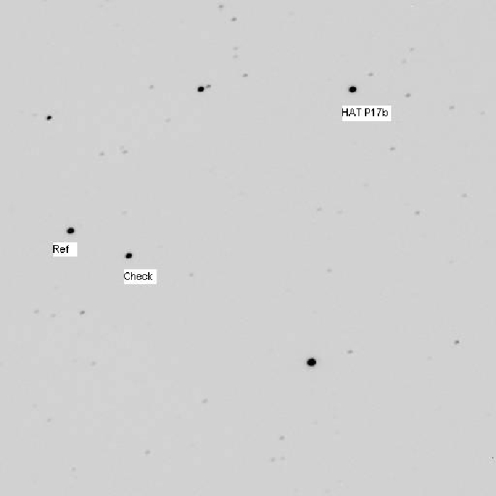Chart - HAT-P-17, JD 2455855.48684