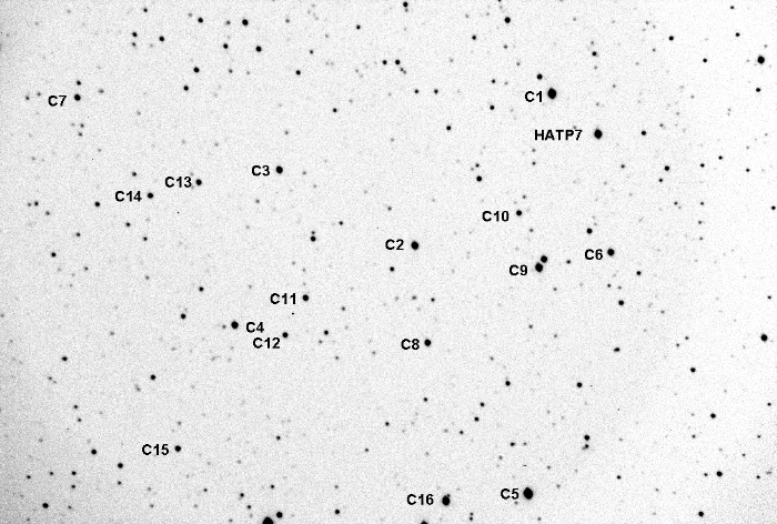 Chart - HAT-P-7, JD 2455873.58693
