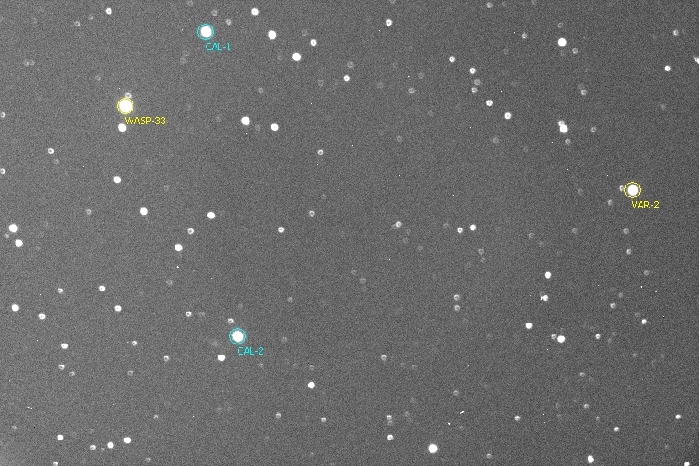 Chart - WASP-33, JD 2455889.26819
