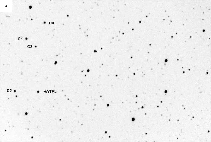 Chart - HAT-P-5, JD 2455797.66652